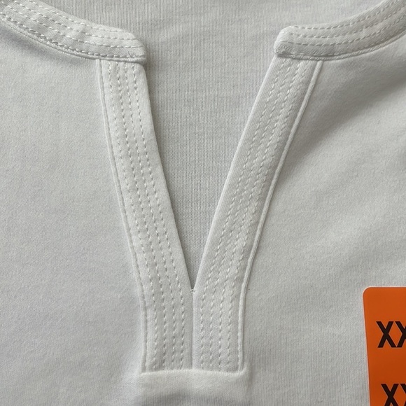 Orvis White Split Neck Blouse Size XXL - Picture 11 of 14